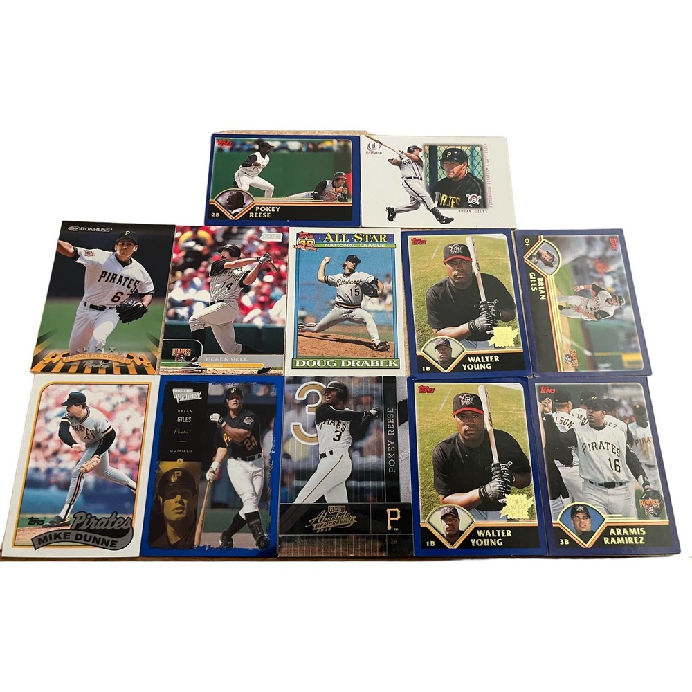 Vintage Pittsburgh Pirates 12 Card Lot